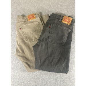 Levi’s 505 Regular Fit Jeans Men’s 38x29 Khaki & Grey Straight Leg